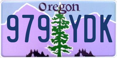 OR license plate 979YDK