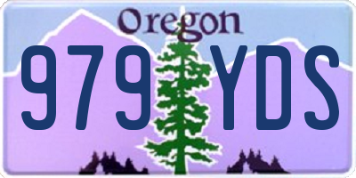 OR license plate 979YDS