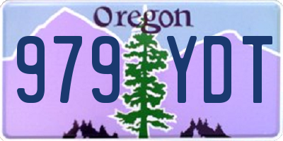 OR license plate 979YDT