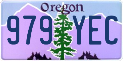 OR license plate 979YEC
