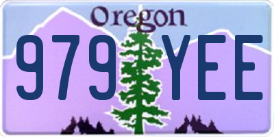 OR license plate 979YEE