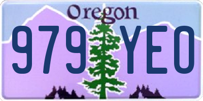 OR license plate 979YEO