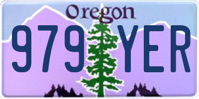OR license plate 979YER