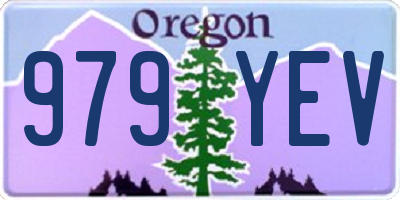 OR license plate 979YEV