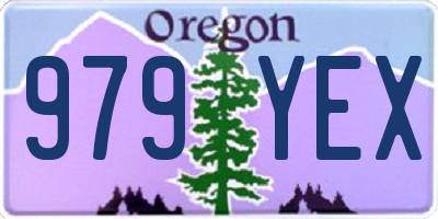 OR license plate 979YEX