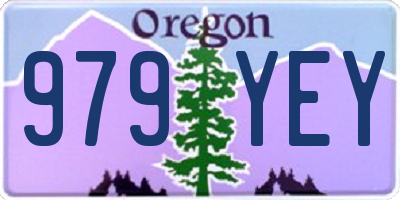 OR license plate 979YEY