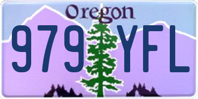 OR license plate 979YFL
