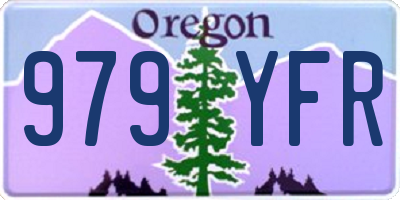 OR license plate 979YFR