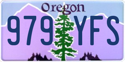 OR license plate 979YFS