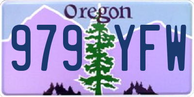 OR license plate 979YFW