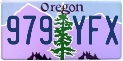 OR license plate 979YFX