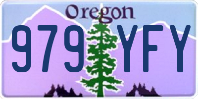 OR license plate 979YFY