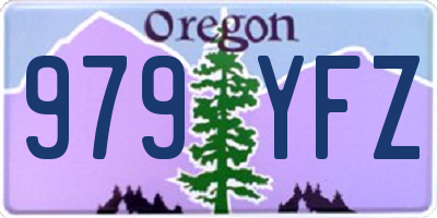 OR license plate 979YFZ