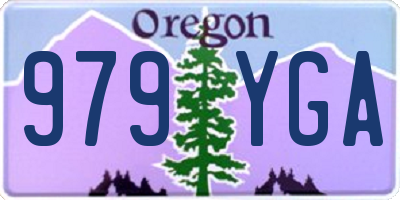 OR license plate 979YGA