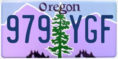 OR license plate 979YGF