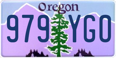OR license plate 979YGO