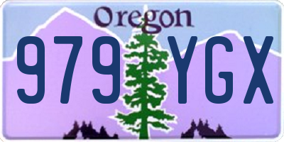 OR license plate 979YGX