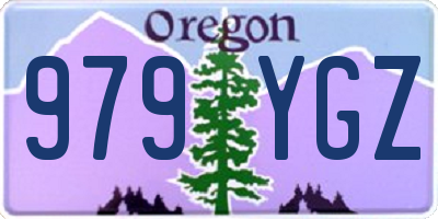 OR license plate 979YGZ