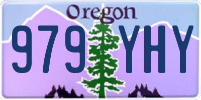 OR license plate 979YHY