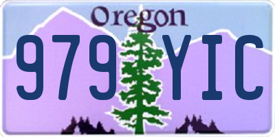OR license plate 979YIC