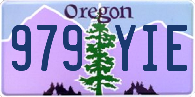 OR license plate 979YIE