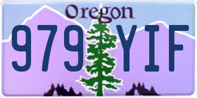 OR license plate 979YIF