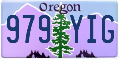 OR license plate 979YIG