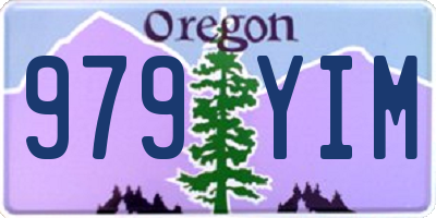 OR license plate 979YIM