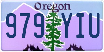 OR license plate 979YIU