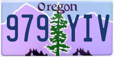 OR license plate 979YIV