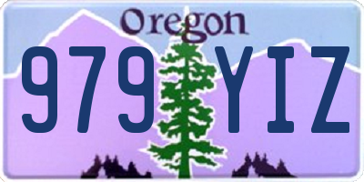 OR license plate 979YIZ