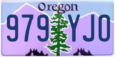 OR license plate 979YJO