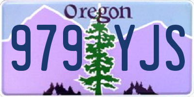 OR license plate 979YJS