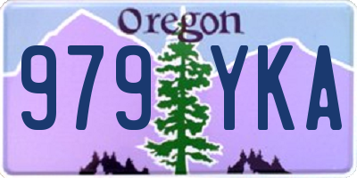 OR license plate 979YKA