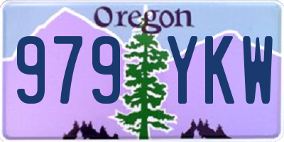 OR license plate 979YKW