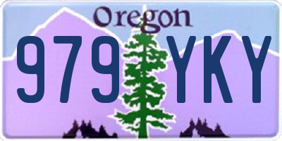 OR license plate 979YKY