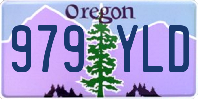 OR license plate 979YLD