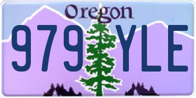 OR license plate 979YLE