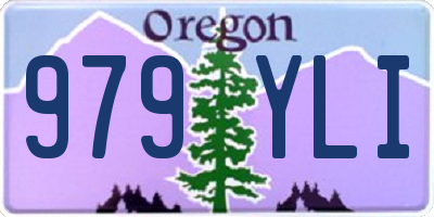 OR license plate 979YLI