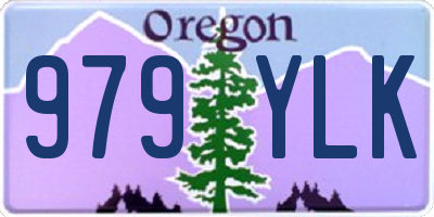 OR license plate 979YLK