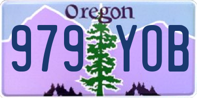 OR license plate 979YOB