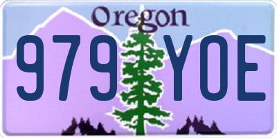 OR license plate 979YOE