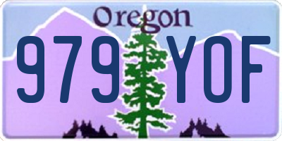 OR license plate 979YOF