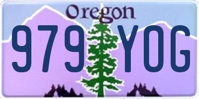 OR license plate 979YOG