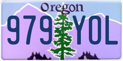 OR license plate 979YOL