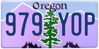 OR license plate 979YOP
