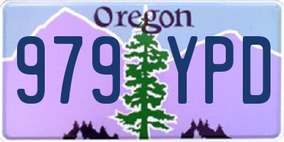 OR license plate 979YPD