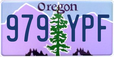 OR license plate 979YPF
