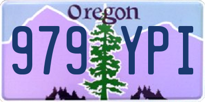 OR license plate 979YPI