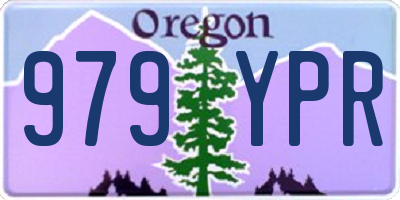 OR license plate 979YPR